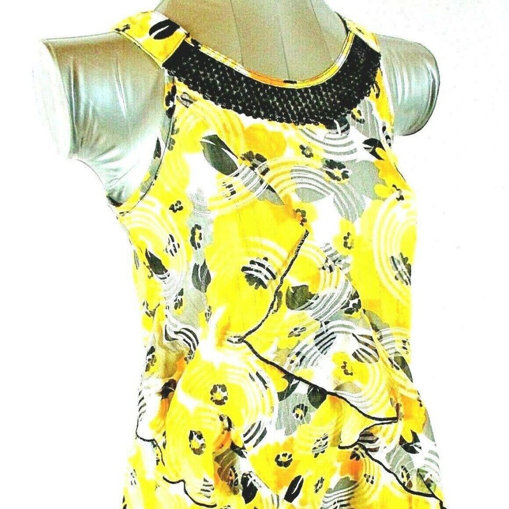 Pogo Club girls XL yellow SEQUINED top (J)E1MTD